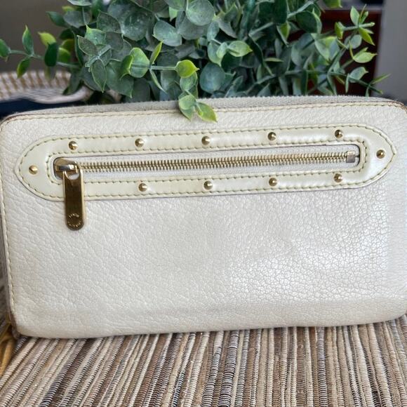 Louis Vuitton Suhali white leather zippy Wallet * limited edition - Picture 1 of 12